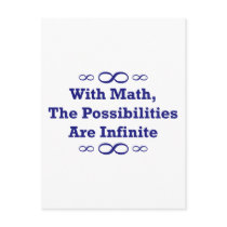 With Math, The Possibilities Are Infinite Postcards
