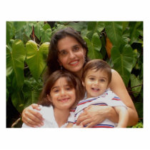 With my kids photo sculptures