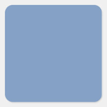 With Nothing On It Except Color - Blue Gray Square Stickers