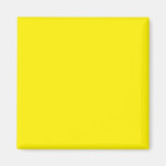 With Nothing On It Except Color - Bright Yellow Refrigerator Magnet