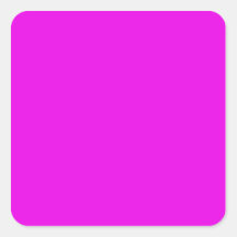 With Nothing On It Except Color - Magenta Square Stickers