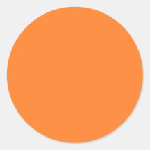 With Nothing On It Except Color - Orange Sticker