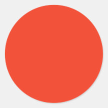 With Nothing On It Except Color - Red Orange Sticker