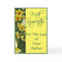 With Sympathy For the Loss of Your Father cards