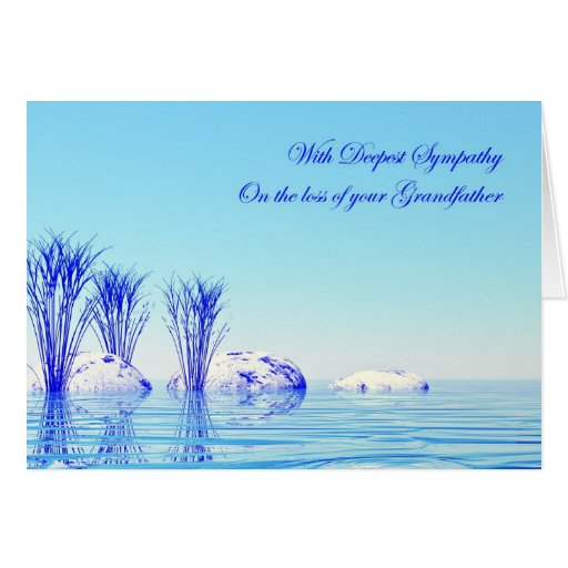 With sympathy on loss of grandfather cards Zazzle