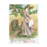 With Thanksgiving Greetings Postcard
