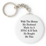 With The Money My Husband Made As A HVAC R Tech He keychains