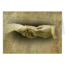With this Ring, Romantic Vintage Wedding Love Greeting Card