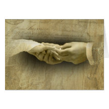 With this Ring, Romantic Vintage Wedding Love Greeting Card