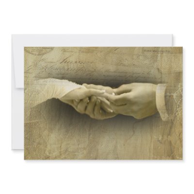 With this Ring, Romantic Vintage Wedding Love invitations