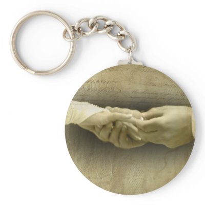 With this Ring, Romantic Vintage Wedding Love Keychains