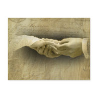 With this Ring, Romantic Vintage Wedding Love postcard
