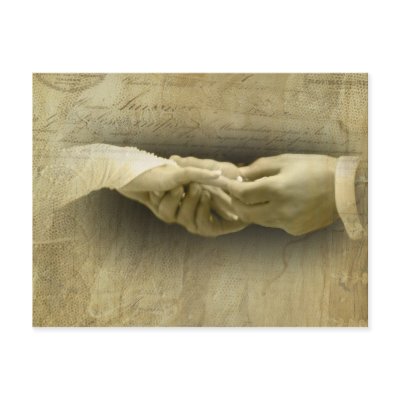With this Ring, Romantic Vintage Wedding Love postcards