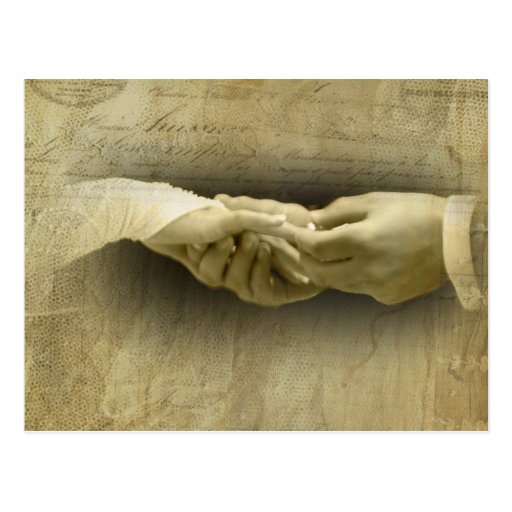 With this Ring, Romantic Vintage Wedding Love Post Cards