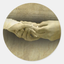 With this Ring, Romantic Vintage Wedding Love Sticker