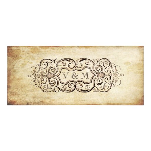 With This Ring, Vintage Wedding Ticket Invitation