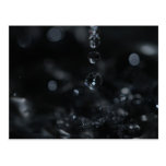 With trio of water drops postcards