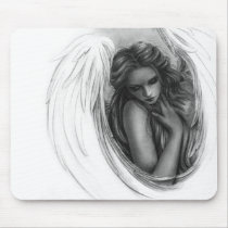 With you now Angel Mousepad mousepads