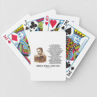 Within A Few Years Simple Inexpensive Device Tesla Bicycle Playing Cards