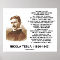 Within A Few Years Simple Inexpensive Device Tesla Poster