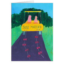 Without A Stitch Announcement of Marriage Card