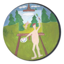 Without  A Stitch Gallery Little Nudist Painter stickers