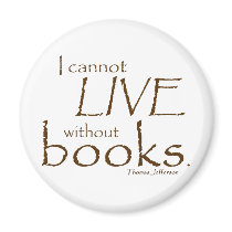 Without Books Fridge Magnets