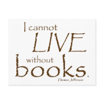 Without Books Post Card