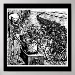 "Without Bread, Land, or Money, the Laborer Flees Poster