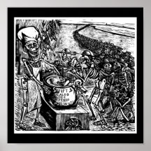 "Without Bread, Land, or Money, the Laborer Flees Poster