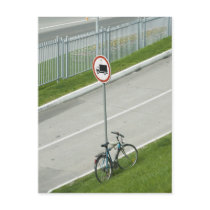 WITHOUT CARS CITY ROADWAY POSTCARD