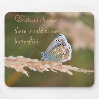 Without Change Butterflies Mousepad zazzle_mousepad