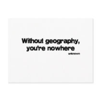 Without Geography quote postcards