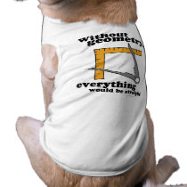 WITHOUT GEOMETRY EVERYTHING WOULD BE STRAIGHT pet clothing