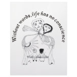 Without Words, Life has nos conscience Customized Letterhead