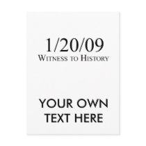 Witness to History: 1/20/09 Post Card