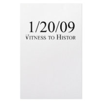 Witness to History: 1/20/09 stationery
