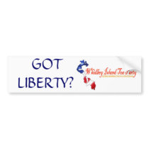 witp logo, GOT LIBERTY? bumper stickers