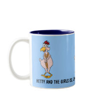 Witty chicken coffee mug