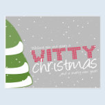 Witty Christmas and Snarky New Year Postcard postcards