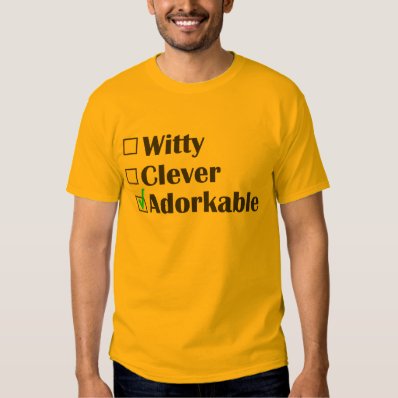 Witty, Clever, Adorkable T-shirt