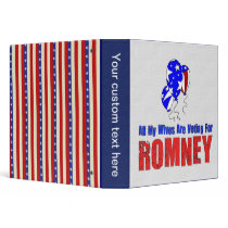 Wives For Romney 3 Ring Binders