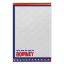 Wives For Romney Personalized Stationery