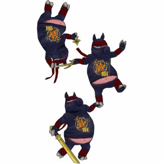Wizard101 Ninja Pig Ornament photosculpture