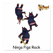 Wizard101 Ninja Pigs Poster posters by Wizard101 Wizard101 Ninja Pigs Poster posters