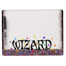 Wizard and Stars Dry Erase White Board