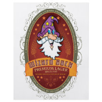 Wizard Bock Beer Label flyers