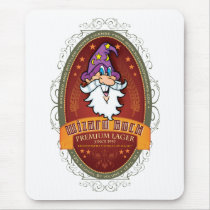 Wizard Bock Beer Label mousepads