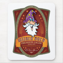 Wizard Bock Label mousepads