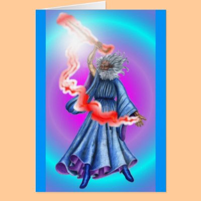 wizard greeting cards by pattycake
